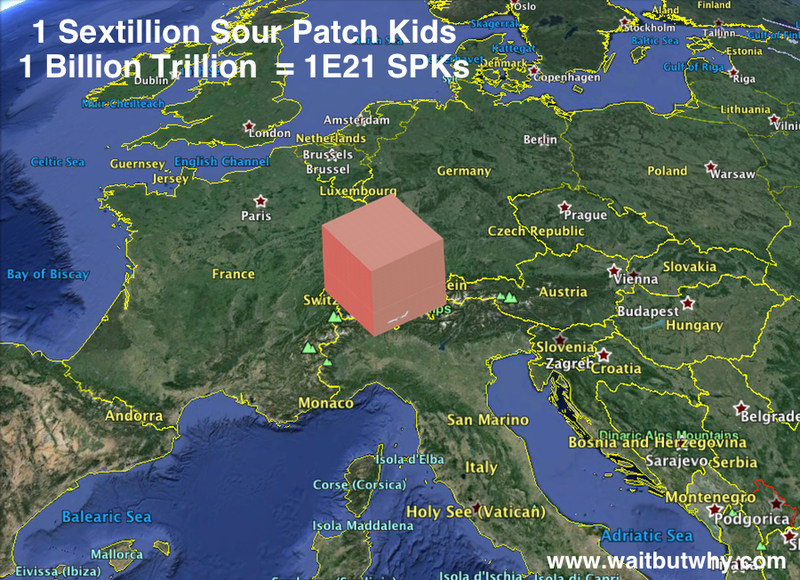 Illustration for article titled What Does a Quadrillion Sour Patch Kids Look Like?